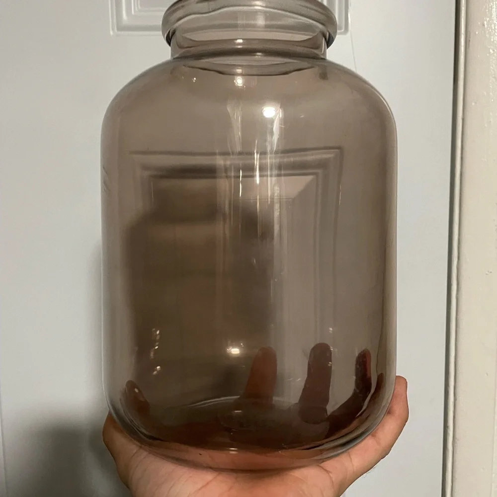 9” Smoked Glass Vase from Hearth & Hand with Magnolia